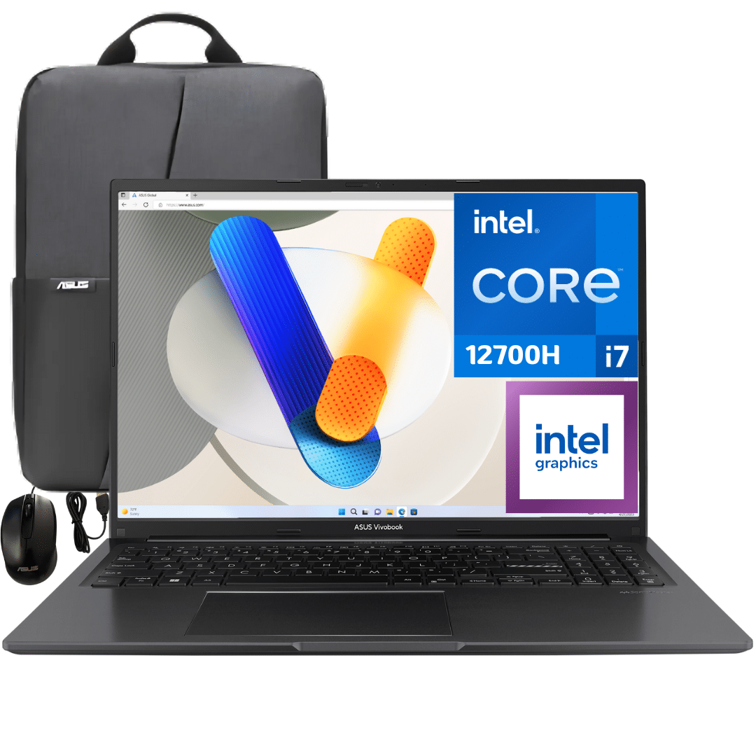 ASUS Vivobook 15.6" Business Laptop, FHD Touchscreen, Intel 10-Core I7, 16GB RAM, 1TB SSD, Backlit KB, HDMI, Win11Pro, Bundle With PCO Notebook Folding Radiator, Laptop Cooler