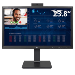 LG 24CN650I-6A 23.8 Inch Full HD IPS All-in-one Thin Client With SFP Port, Quad-core Processor, IGEL Os, Built-in Full HD Webcam & Speaker, Black - MON - LG-24C65IA - LG - 24CN650I-6A