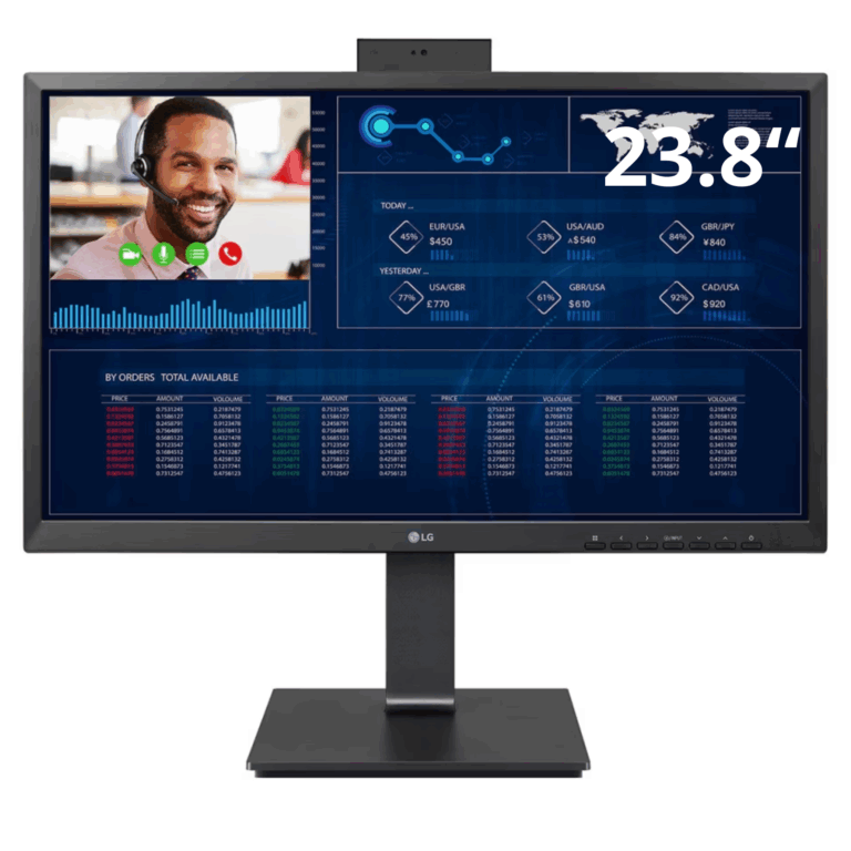 LG 24CN650I-6A 23.8 Inch Full HD IPS All-in-one Thin Client With SFP Port, Quad-core Processor, IGEL Os, Built-in Full HD Webcam & Speaker, Black - MON - LG-24C65IA - LG - 24CN650I-6A