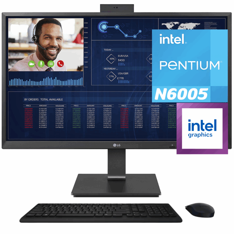 LG 27CQ651W-BP All-in-one Thin Client - Intel Pentium N6005 Quad-core (4 Core) 2 Ghz - Black | SKU LG-27CQ65W - MON - LG-27CQ65W - LG - 195174052365 - 27CQ651W-BP