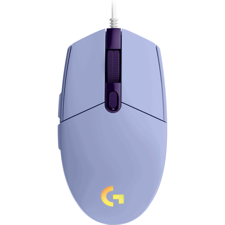 Logitech G203 Lightsync Wired Optical Mouse 8000dpi 6 Buttons Rgb Color Wave Lilac (must Be Purchased In Multiples Of 4) - 910-005851