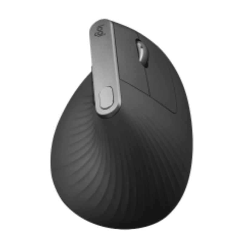 Logitech MX Vertical Wireless Mouse – Advanced Ergonomic Design Reduces Muscle Strain, Control And Move Content Between 3 Windows And Apple Computers (bluetooth Or Usb), Rechargeable, Graphite - 910-005447 - Logitech