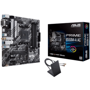Mainboard Asus Prime B550m-a Ac Amd Am4 Ryzen 4ddr4 Wifi Hdmi Dvi D-sub 2m.2 1pciex16 3pcie Matx - Mother Board