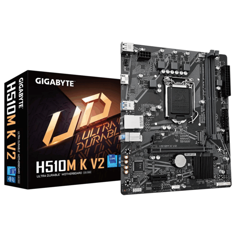 Mainboard Gigabyte H510m K V2 11th Lga1200 2ddr4-3200 Hdmi M.2 4usb3.2 6usb2.0 Pcie3.0 Matx - Mother Board - H510M K V2