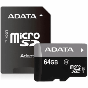 Micro-sdxc Adata 64gb With Adapter Uhs-i Class 10 - Micro-sd - AUSDX64GUICL10-RA1