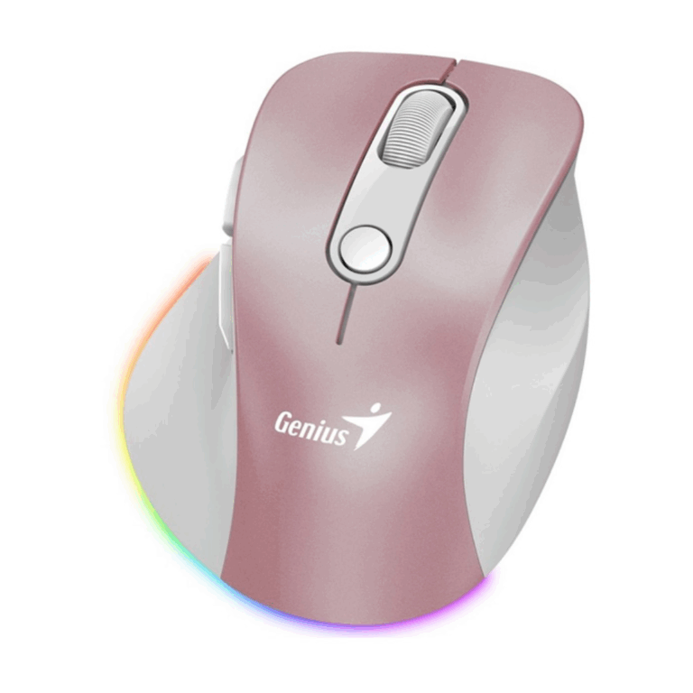 Mouse Genius Wirelles Mini Ergo 9000s Pro Pink Recargable Dual  Bt Y 2 4ghz Rgb Dpi 800 A 2400 - 091163261193 - 31030039403