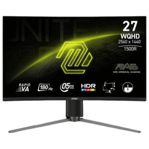 Monitor Msi 27” Mag 27cq6pf Class Wqhd Curved Screen Gaming Lcd Monitor 16:9 Metallic Black | Sku Msi-mag27f - 824142349922 - Mag27cq6pf