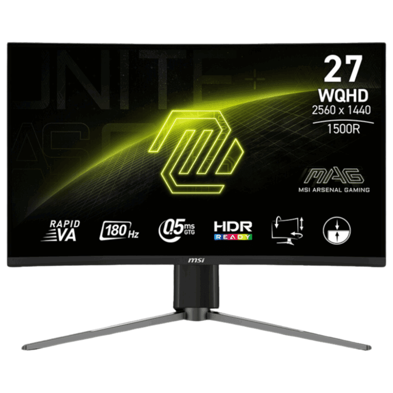 Monitor Msi 27” Mag 27cq6pf Class Wqhd Curved Screen Gaming Lcd Monitor 16:9 Metallic Black | Sku Msi-mag27f - 824142349922 - Mag27cq6pf