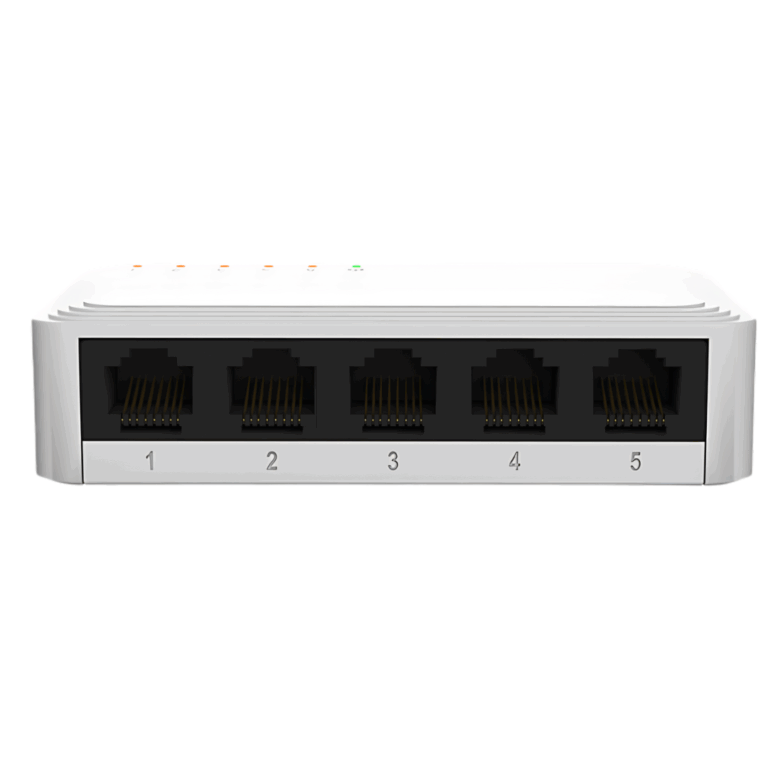 Nexxt Infrastructure - Switch - Gigabit Ethernet - 5 x 10/100/1000 - 1 Gigabit Ethernet - Essential Naxos 501-G 110/220V - Redes - Hubs & Switches - NSW-N501G