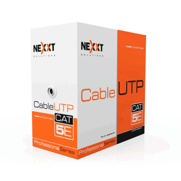 Nexxt - Par trenzado UTP Cat5e para exteriores - 24AWG - 305 m - CMX - Negro - Redes - Cables a Granel - AB355NXT07
