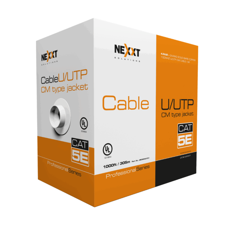 Nexxt Professional Cat5e UTP Cable 4P 24AWG CM 305m GR - Redes - Cables a Granel - AB355NXT31