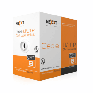 Nexxt Professional Cat6 UTP Cable 4P 24AWG CM 305m BL - Redes - Cables a Granel - AB356NXT32