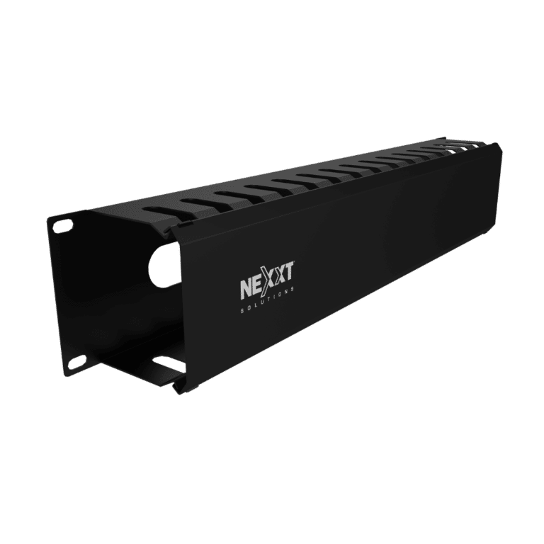 Nexxt Solutions - Conducto de organización de cables de bastidor (horizontal) - 2U - 19" - Redes - Accesorios - NPM-DH2UB