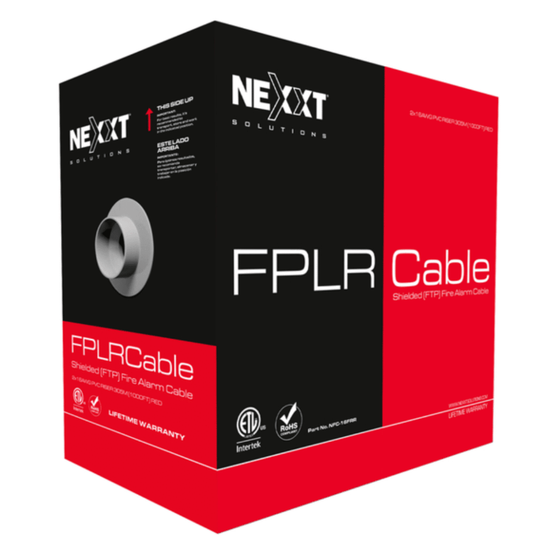 Nexxt Solutions Infrastructure Nexxt Solutions - FPLR FTP - Alarm cable - 305 m - 18AWG PVC CMR RD - Incendio - Rollos de cables - NFC-18FRR