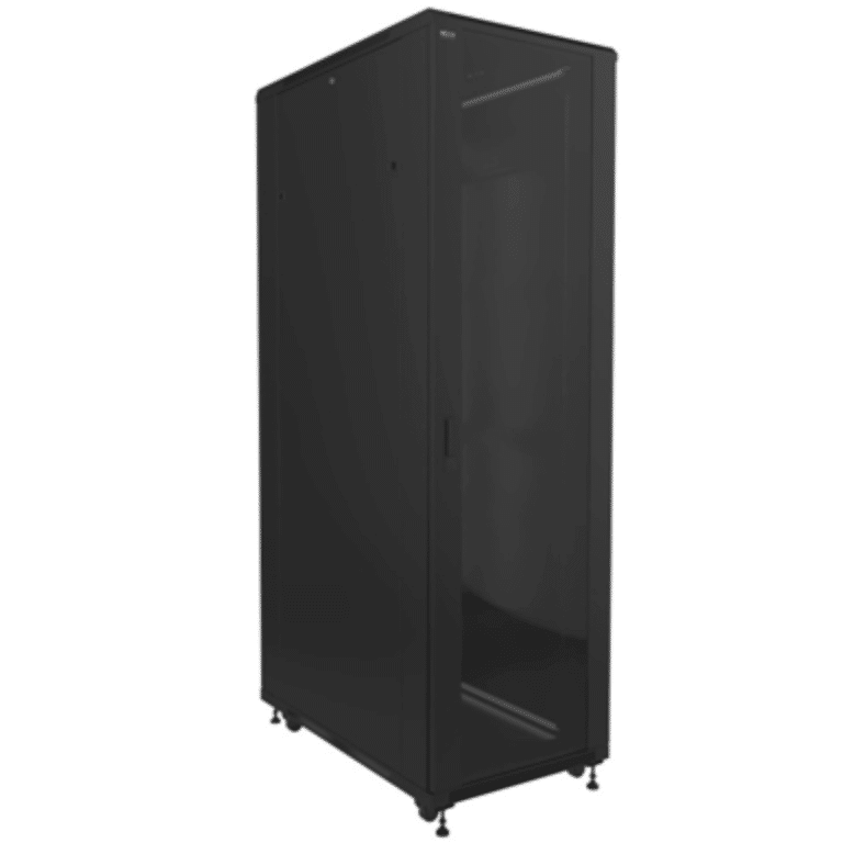 Nexxt Solutions - Rack armario - instalable en el suelo - RAL 9005, negro barniz - 27U - 19" - Redes - Paneles, Gabinetes y Cajas de Redes - NPC-T27U66B