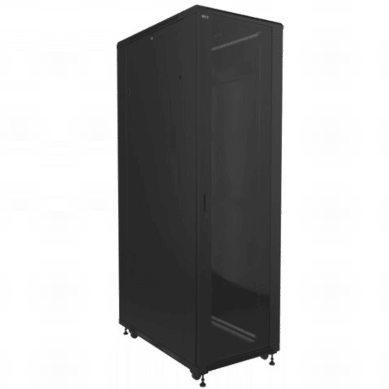 Nexxt Solutions - Rack armario - instalable en el suelo - RAL 9005, negro barniz - 42U - 19" - Redes - Paneles, Gabinetes y Cajas de Redes - NPC-T42U68B