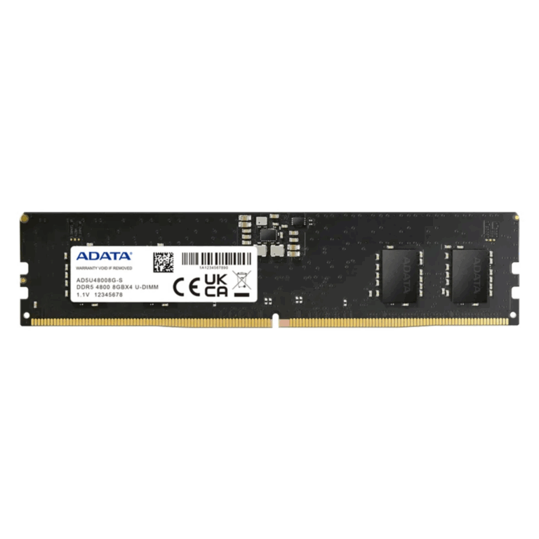 Ram Adata Dimm 8gb Ddr5 4800mhz - 4711085936417 - AD5U48008G-S