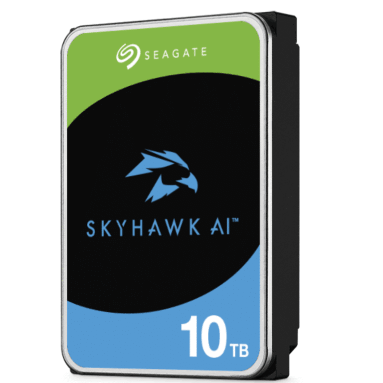 Seagate SkyHawk AI ST10000VE001 - Disco duro - 10 TB - interno - 3.5" - SATA 6Gb/s - 7200 rpm - búfer: 256 MB - Almacenamiento - Discos Duros Internos - ST10000VE001