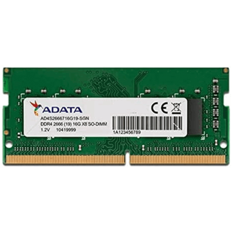 So-dimm Adata 16gb Pc-2666 Ddr4 Single Tray So-dimm2666x816gbi - Memorias - AD4S266616G19-SGN