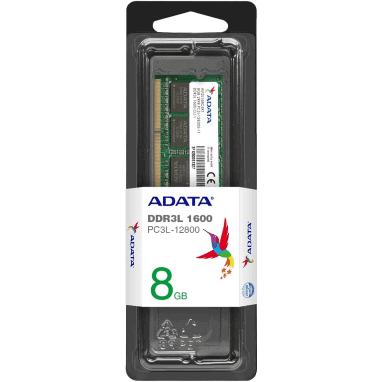 So-dimm Adata 8gb Pc-1600 Ddr3l Low Voltage - Memorias - ADDS1600W8G11-S
