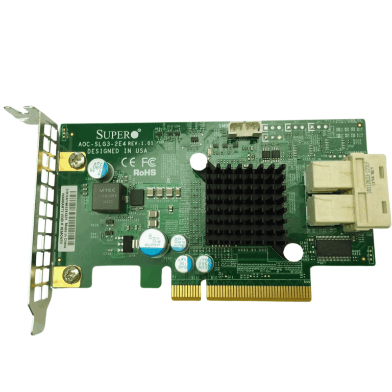 Supermicro Aoc-slg3-2e4 Low Profile 6.4gb/s Dual-port Nvme Internal Host Bus Adapter - SER - SUPERMICRO - AOC-SLG3-2E4