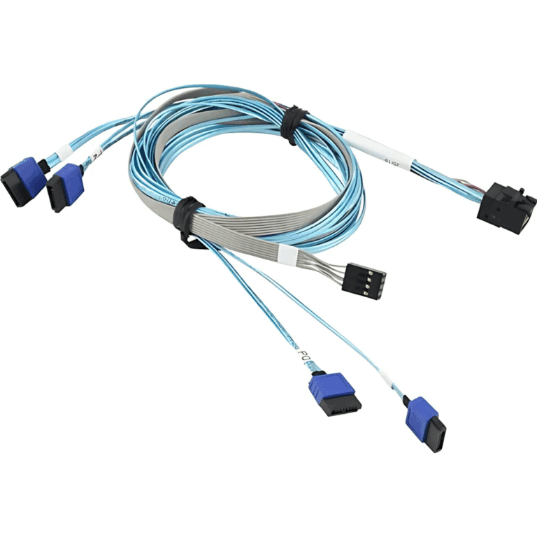 Supermicro Supermicro CBL-SAST-0699 MiniSAS HD to 4xSATA 90 90 75 75cm 75cm SB 30AWG 12Gb s CB 176460 CBL-SAST-0699