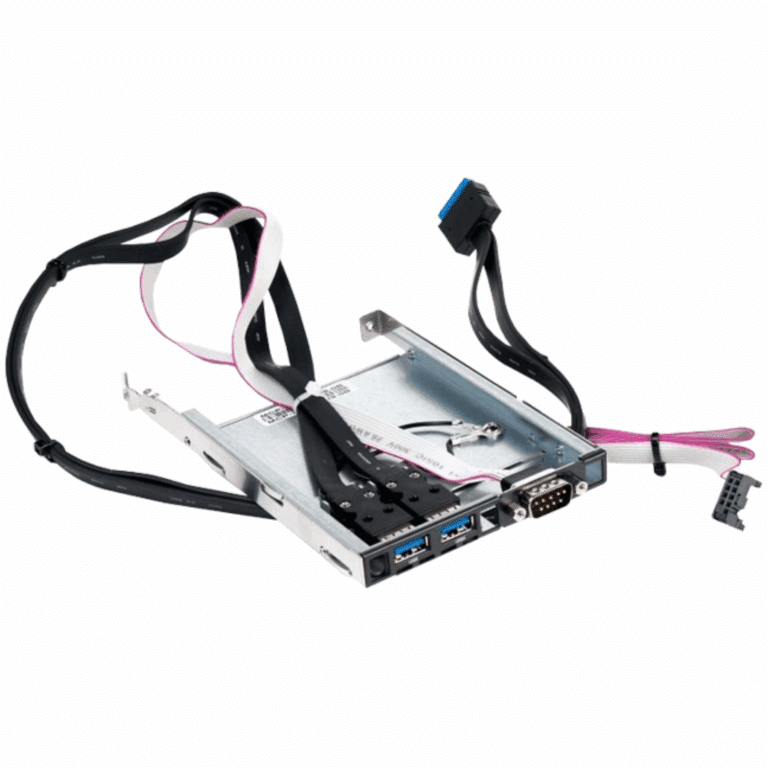 Supermicro Supermicro Accessory MCP-220-00129-0B Drive Bay Adapter 2xUSB3.0 COM Black AC 201637 MCP-220-00129-0B