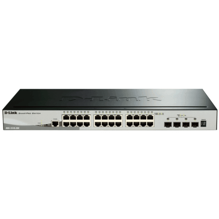 Switch D-link Dgs-1510-28x 24 Ptos. Gigabit + 4 Ptos Sfp+ L2+ Vlan Cap.128gbps 19 - DGS-1510-28X - DGS-1510-28X