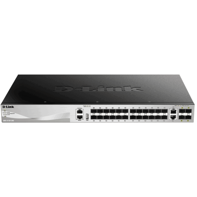 Switches  Dgs-3130-30ts-l3- 24ptos 10/100 Mbps - 2ptos 10gb-bt - 4ptos Sfp Plus 10gbfp Plus - DGS-3130-30TS