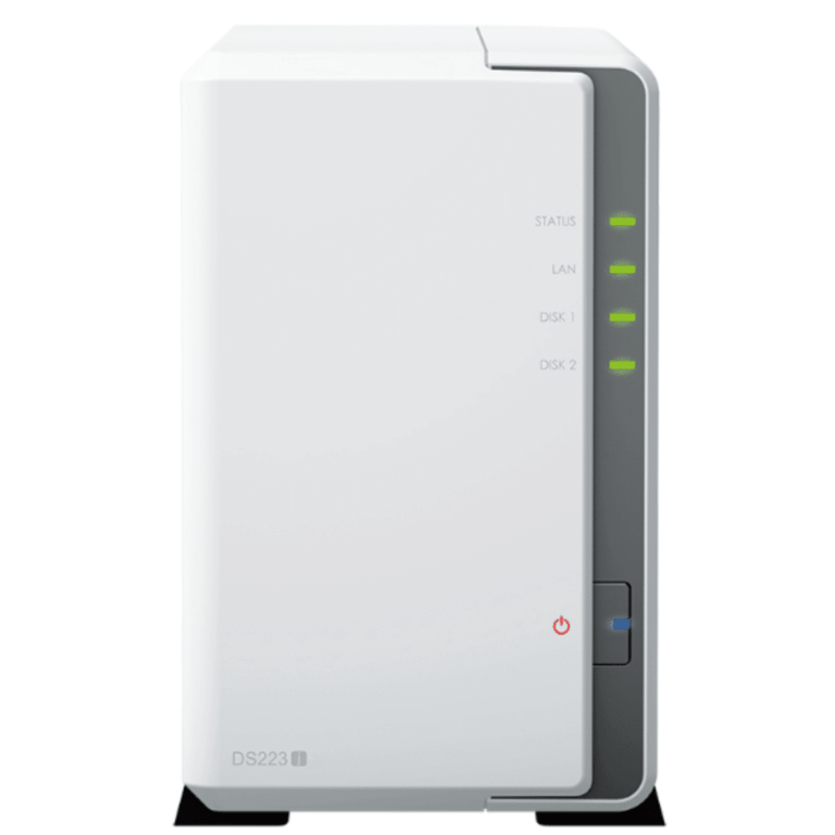 Synology Diskstation Ds223j San/nas Storage System - 1 Rtd1619 Quad-core (4 Core) 1.70 Ghz - 2 X Hdd Supported - 0 X Hdd Installed - 2 X Ssd Supported - 0 X Ssd Installed - 1 Gb Ram Ddr4 Sdram - Serial Ata Controller - Raid Supported - 0, 1, Basic, Hybrid Raid, Jbod Raid Levels - 2 X Total Bays - 2 X 2.5"/3.5" Bay - Gigabit Ethernet - 2 Usb Port(s) - Network (rj-45) - Diskstation Manager - Iscsi, Cifs, Afp, Ftp, Nfs, Webdav, Kerberos, Smb 1.0, Smb 2.0, Smb 3.0, Nfsv3, ... - Desktop - NT - SYNOLOGY - DS223J