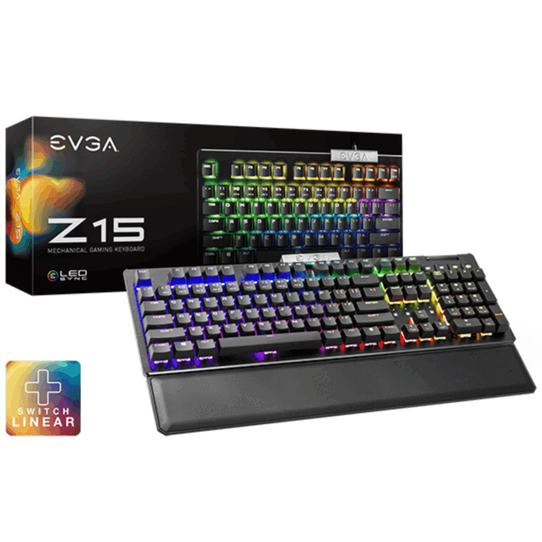 Teclado Evga Gaming Z15 Rgb Led Rertroiluminado Rgb Mecanico Negrok - Teclados - 821-W1-15US-KR