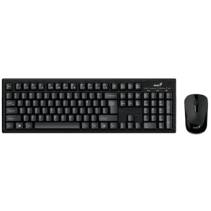 Combo Teclado Y Mouse Genius Km-8101 Wireless Negro/rf 2.4ghz /indicador De Bateria/pilas Aa X 2 - 091163 259398 - 31340014401