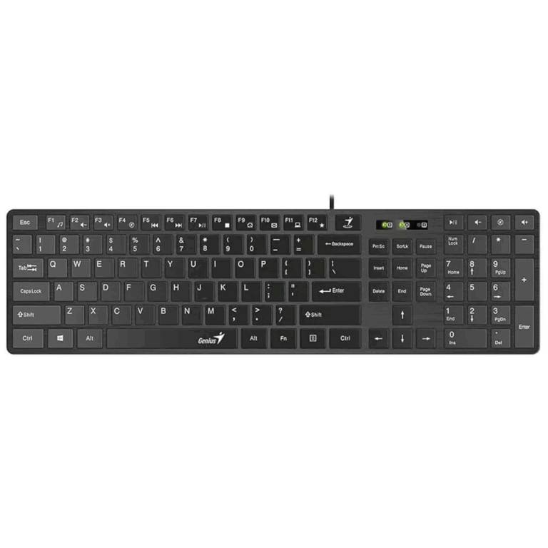 Teclado Genius Slimstar 126 Multimedia Ultradelgado/usb C20 - 091163257943 - 31310017401