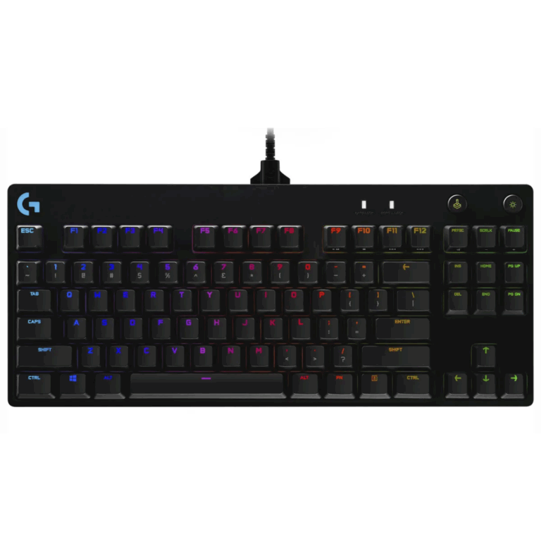 Teclado Logitech Gamer G Pro Rgb Mecanico Gx Azul Wired Negro - Teclados - 920009388