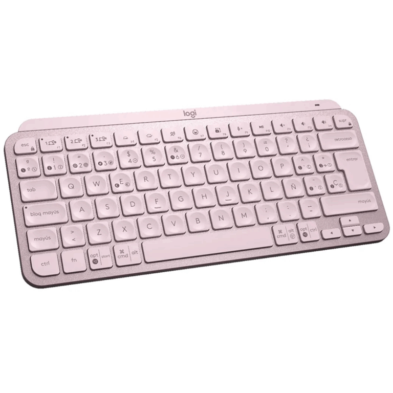 Teclado Logitech Mx Keys Mini Inalambrico Rf Wireless/bluetooth Rosa - Teclados - 920010478