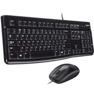 Teclado-mouse Comainboard Logitech Mk120 Negro Usb Plug And Play Resistente A Salpicaduras - Teclados - 920004428