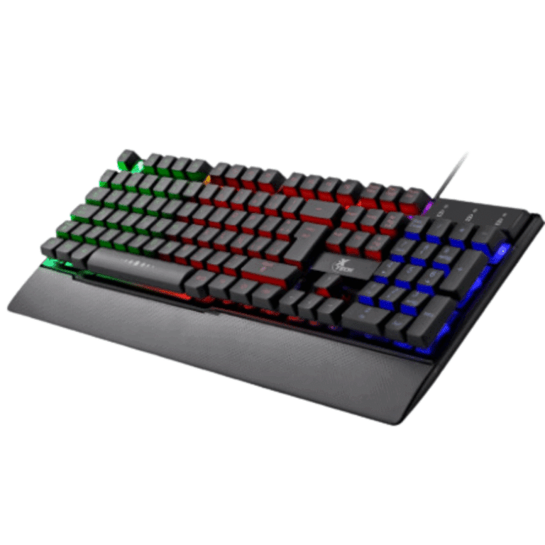 Teclado para Gaming Xtech XTK-510S - Español - Iluminación LED Multi-color con efectos de luz - Conexión USB inmediata - Descansa-palmas integrado con acabado texturizado - Periféricos - Teclados y Teclados de Números - XTK-510S
