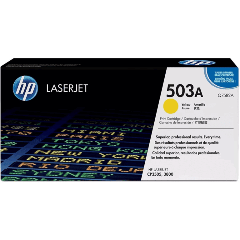 Toner Hp Laserjet 3505-3800 Amarillo Q7582a - Suministros - Q7582A