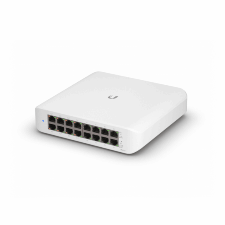 Ubiquiti UniFi Switch Lite USW-Lite-16-POE - Conmutador - Gestionado - 16 x 10/100/1000 (8 PoE+) - sobremesa, montaje en pared - PoE+ (45 W) - Redes - Hubs & Switches - USW-Lite-16-POE