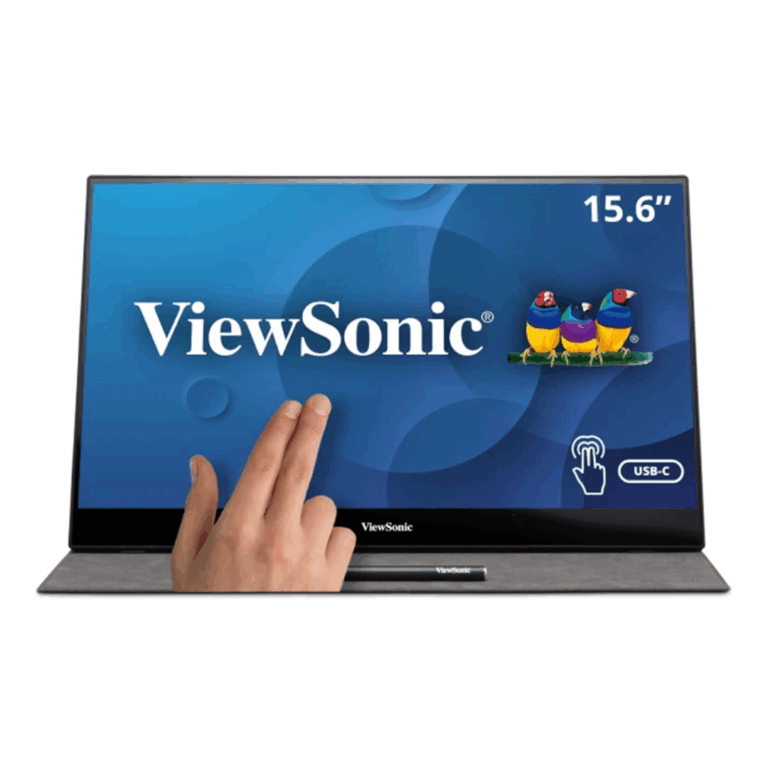 ViewSonic TD1655 - Monitor LED - 15.6" - portátil - pantalla táctil - 1920 x 1080 Full HD (1080p) - TN - 250 cd/m² - 800:1 - 14 ms - HDMI, 2xUSB-C - altavoces - Monitores - Monitores - TD1655