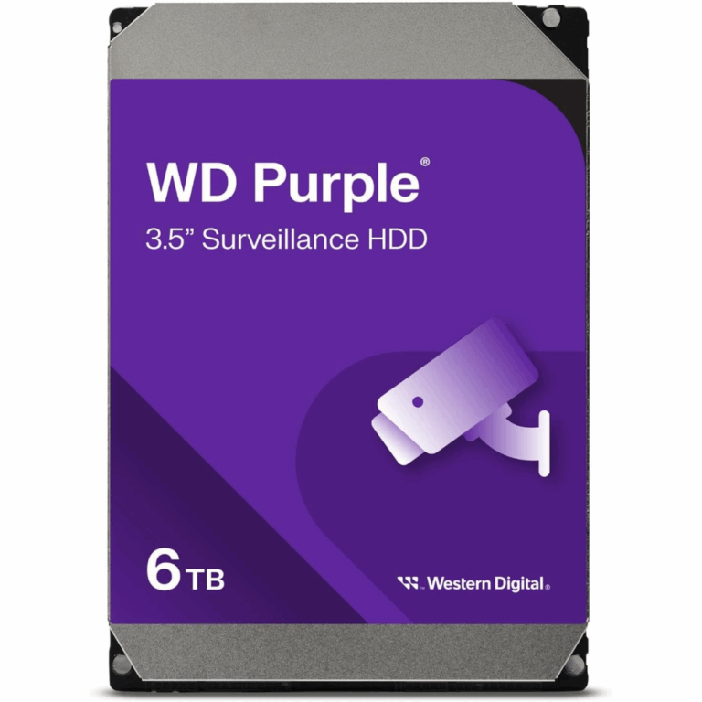 Disco Duro Western Digital Interno 6tb 5400rpm 3.5inc  24-7 Video Vigilancia Purple - Discos Duros - WD64PURZ