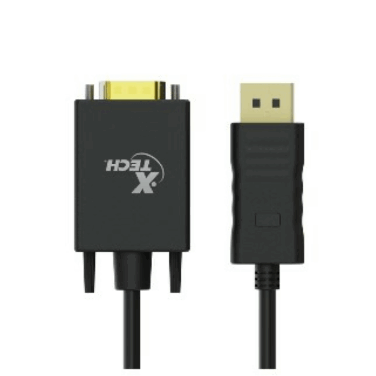 Xtech - DisplayPort / VGA Cable - Black - XTC-377 - Accesorios para Computadores - Cables - XTC-377
