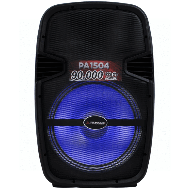 Parlante Italy Pa1504 15inch 90000watts Mp3 Mic  Pedestal Negro - Parlantes - PA1504