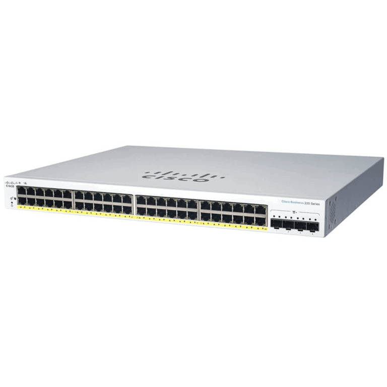 Cisco Business 220 Series CBS220-48T-4X - Conmutador - inteligente - 48 x 10/100/1000 + 4 x 10 Gigabit SFP+ (enlace de subida) - montaje en rack - Redes - Hubs & Switches - CBS220-48T-4X-NA