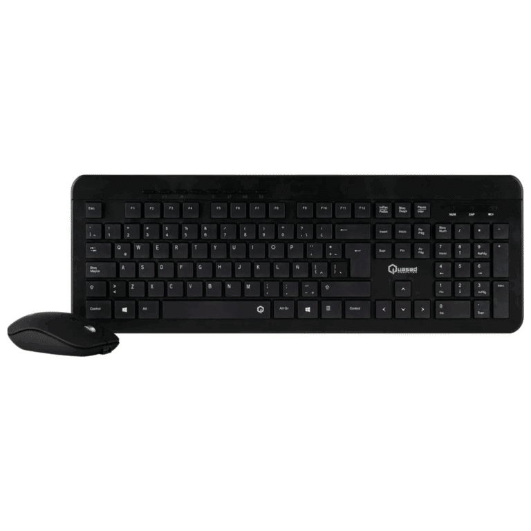 Comainboard Teclado-mouse Recargable Mult  Quasad Qc-4583g Wireless Negro - Teclados