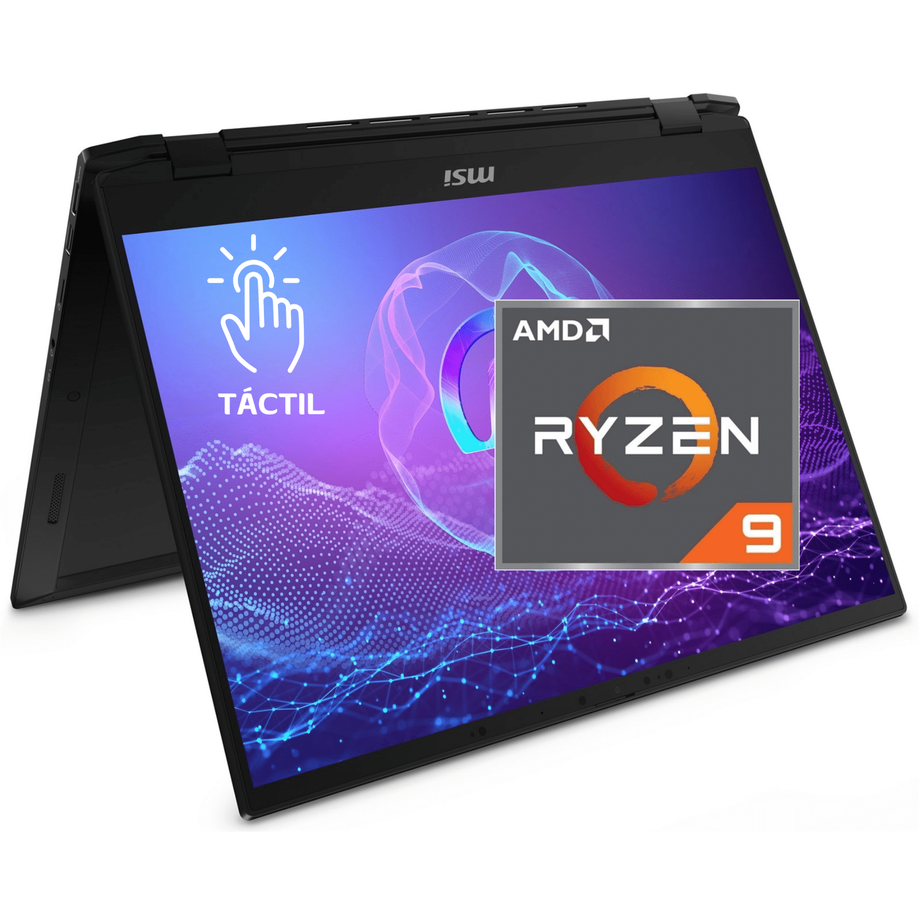 Msi Summit A16 Ai+ 16" 2k Display Touch Ultra Thin 2-in-1 Laptop Amd ...