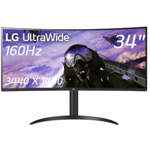 Lg 34bp65c-b Curved Monitor 34" Uwqhd (3440x1440) 160hz 1ms Mbr 300 Cd/m² Amd Freesync 1xdp (1.4) 2xhdmi (2.0) 2xspeakers Tilt Adjustable Black - New Factory Sealed - 1 Year Manufacturer Warranty - 34BP65C-B