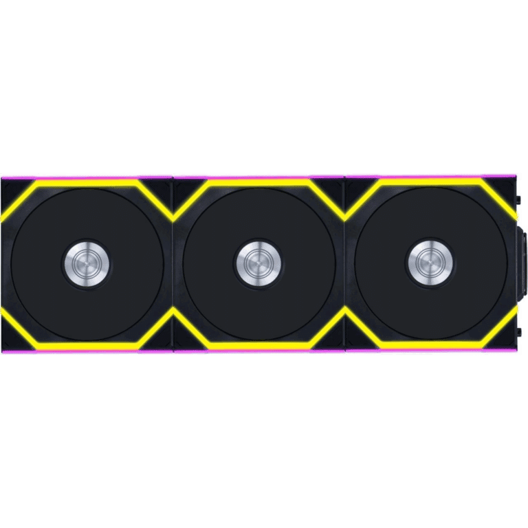 Lian Li UNI Fan Sl-wireless 120 - Triple Pack - Performance-oriented ARGB Fan With Wireless Connector, Daisy-chain Design, Customizable Lighting Effects, Low-noise - Black (12SL1W3B) - FAN - FAN-S1WB3 - LIAN-LI - 840353047471 - 12SL1W3B