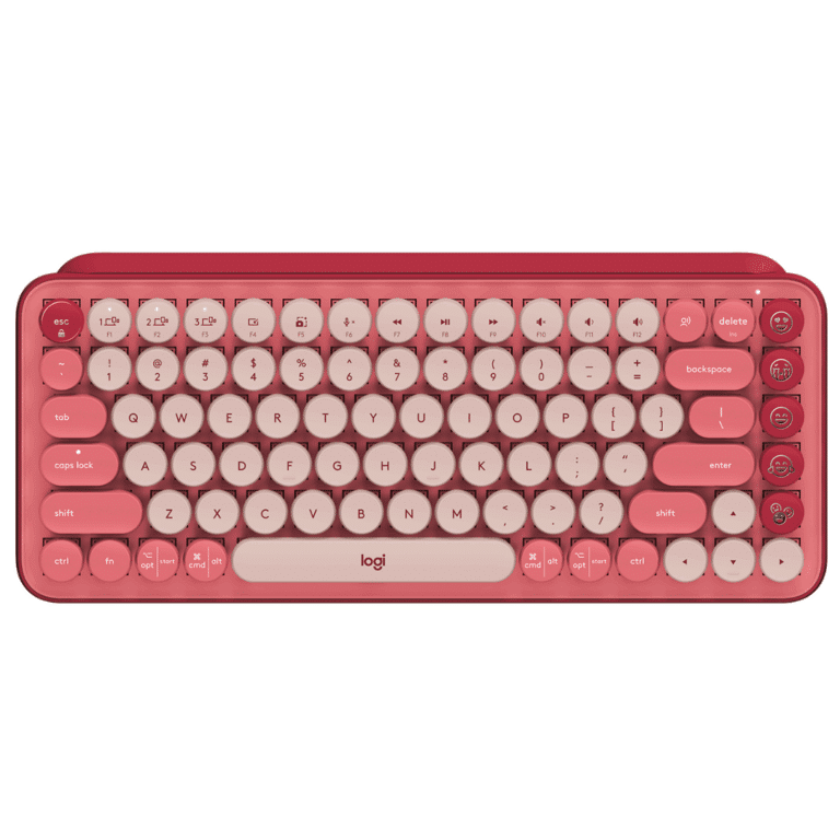 Teclado Logitech Bluetooh Comainboard Pop Icon Inal Rose - Teclados - 9200130523