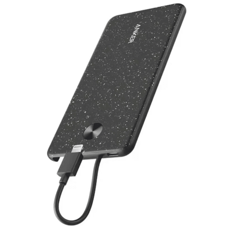 Power Bank Anker Powercore (5000 Mah) With Built In Lightning Connector ? Black - A1219h11-1 - 194644023027